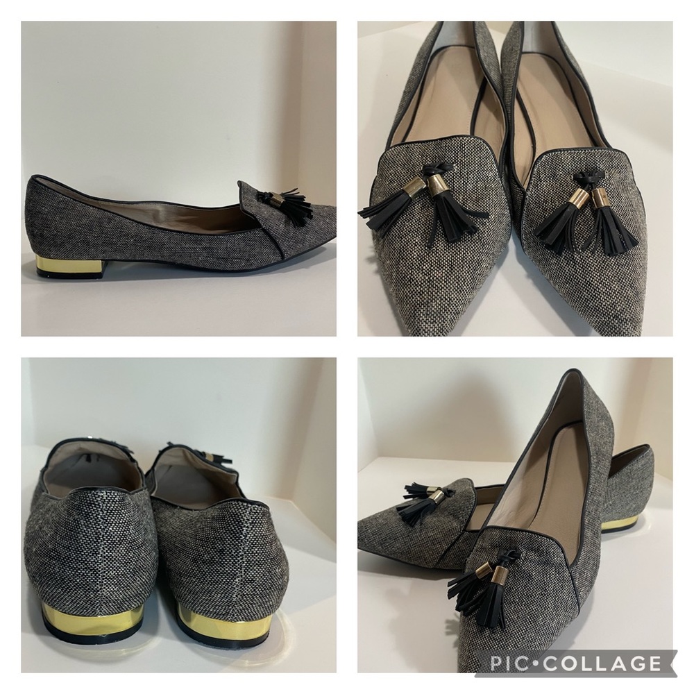 Women work flats Black, Gold, Gray